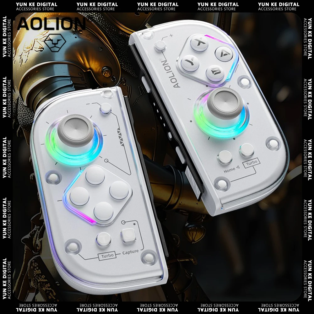 

Aolion J20 Knight Left And Right Gamepad Switch Hall Joystick Wireless Motion Sensing Customized Gaming Accessories Gifts