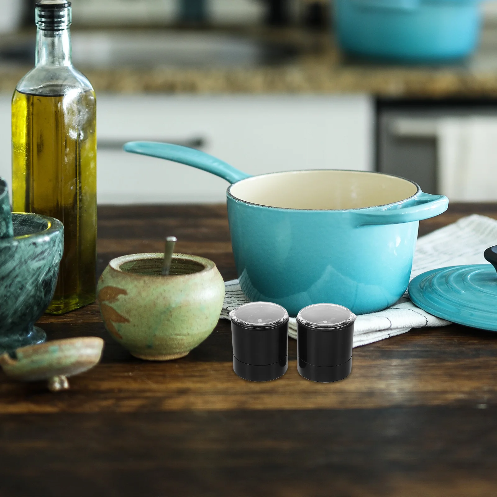 

2Pcs Stainless Steel Grinder Cap Covers Manual Adjustable Mill Lid Covers for Kitchen Salt Pepper Top Grinder Lid