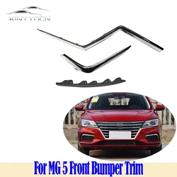 For MG 5 Roewe I5 EI5 Front Bumper Headlight Trim Protector Chrome Decoration Anti-scratch Fog Lamp Electroplate Trim