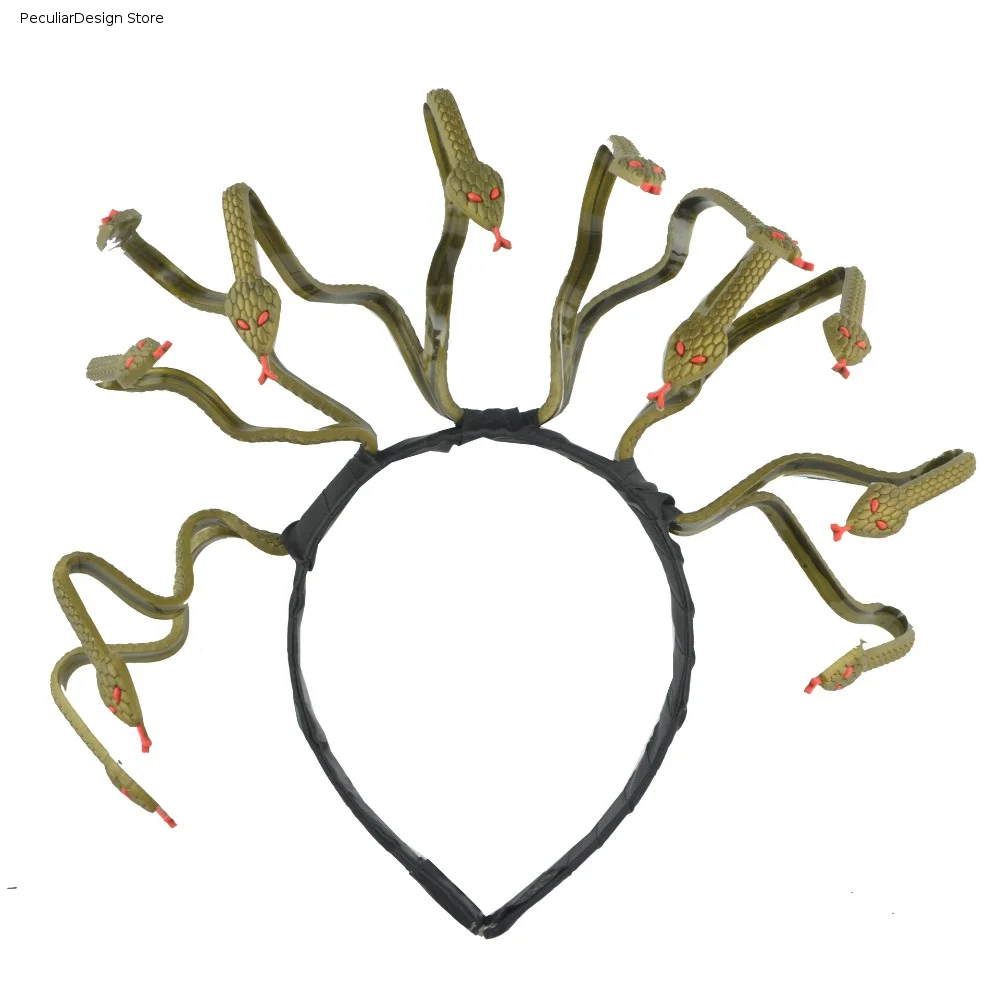 Black Snake Shape Headpiece Hairband Snake Design Snake Halloween Headband Movie Role Play Masquerade Party Headpiece Girl