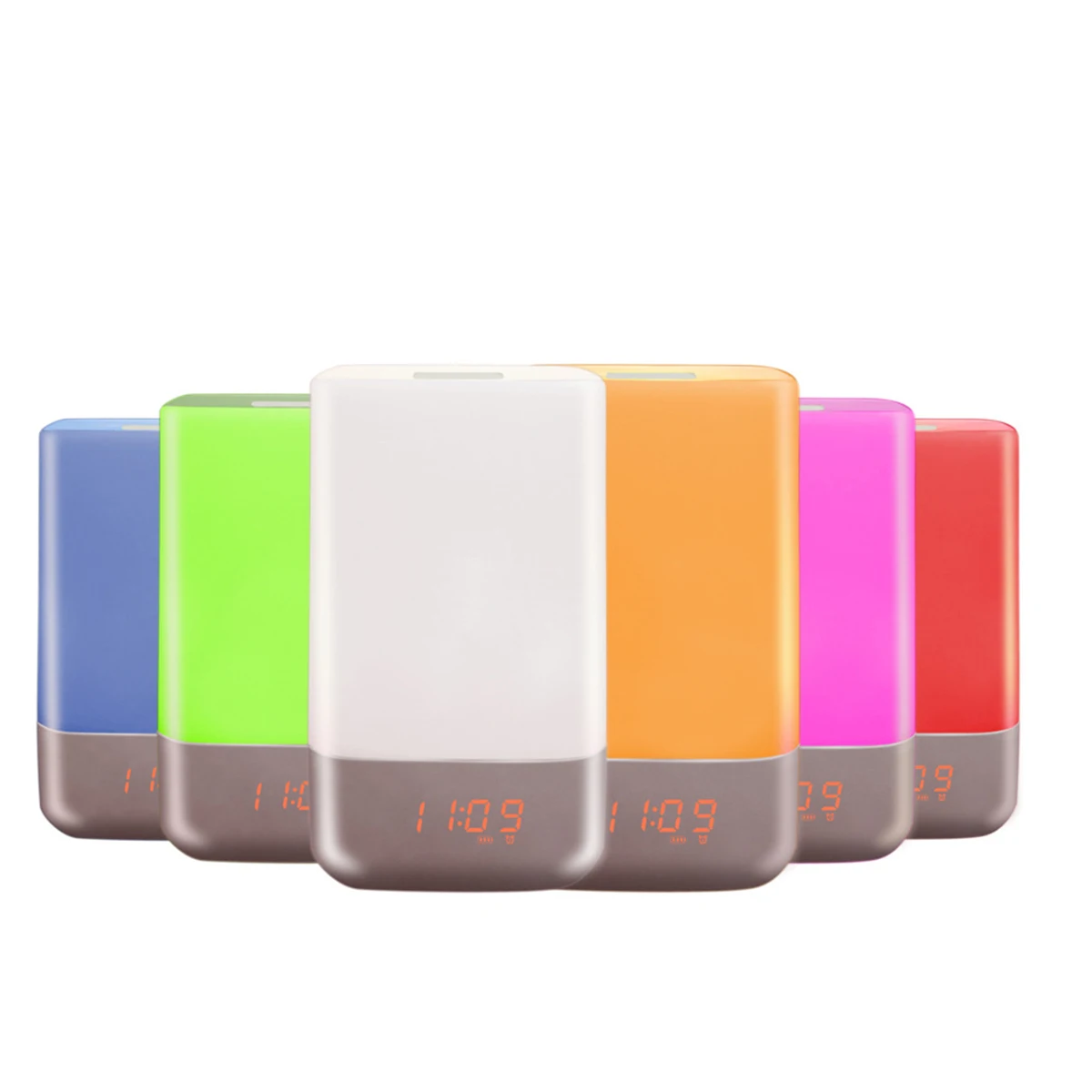 

Sunrise Wake-up Alarm Clock 3 Brightness Alarm Clock Levels Warm White LED Simulation Bedroom Sleepers Home Decor