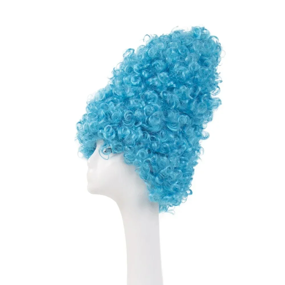 Marge Simpson Cosplay Wig Anime Women Blue Synthetic Wig Halloween Cosplay Heightened Wig Props Party Supplies Accessories Gift