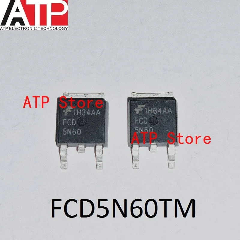 

10PCS/LOT 100% New Original 5N60 FCD5N60 FCD5N60TM TO-252 Transistors MOSFET N-CH 600V 4.6A