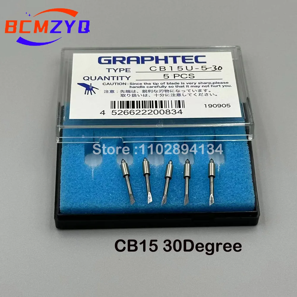 5PCS CB09 CB09UB-5 Knife Blade CB15 CB15U-5 Cemented Carbide Blade For Graphtec CE3000 CE5000 CE6000 FC8600 FC8000 FC9000Cutter