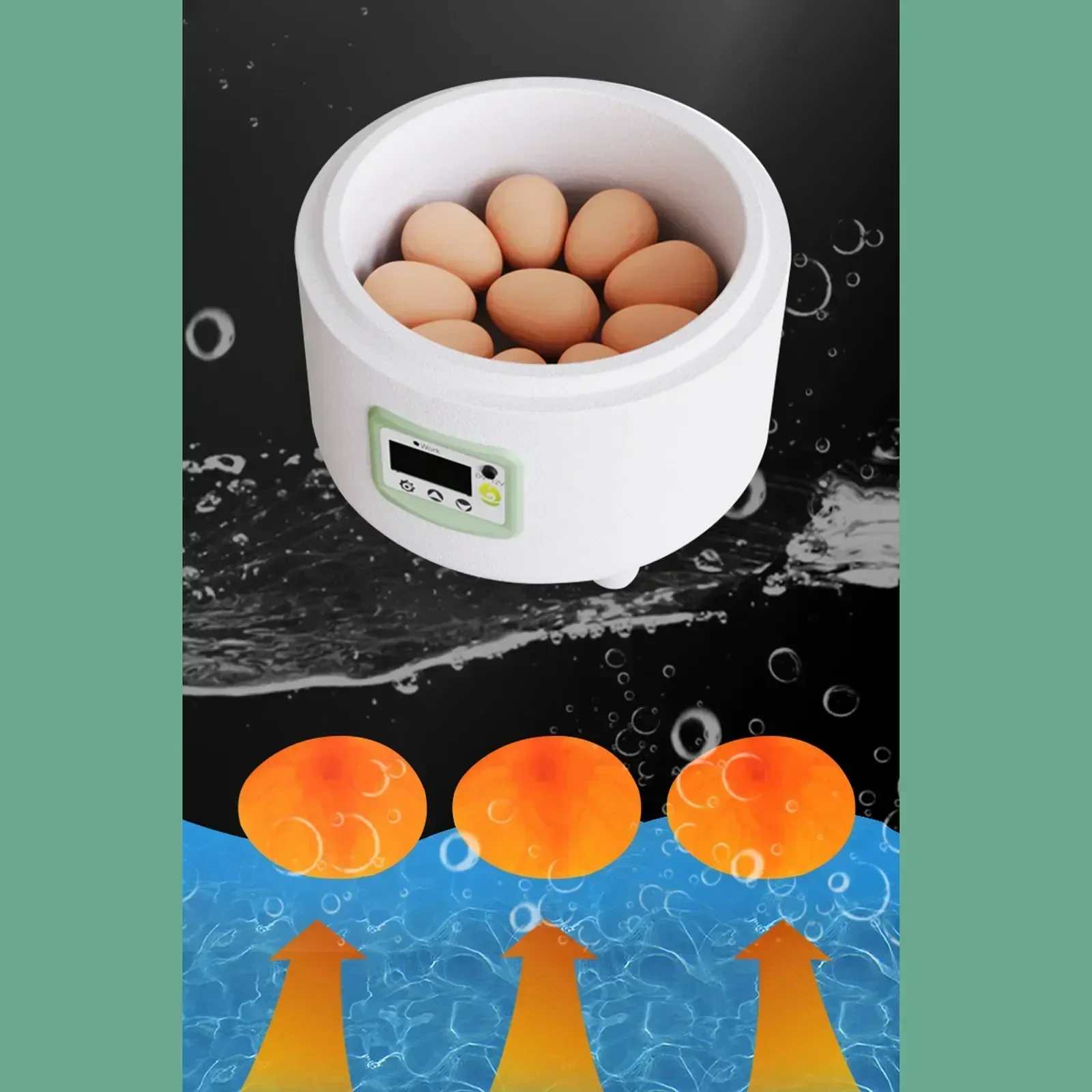 

Bird Water Farm Bionic Small Bed Temperature Incubator Incubator 9 Incubator Poultry Egg Tool Eggs Automatic Plastic Control