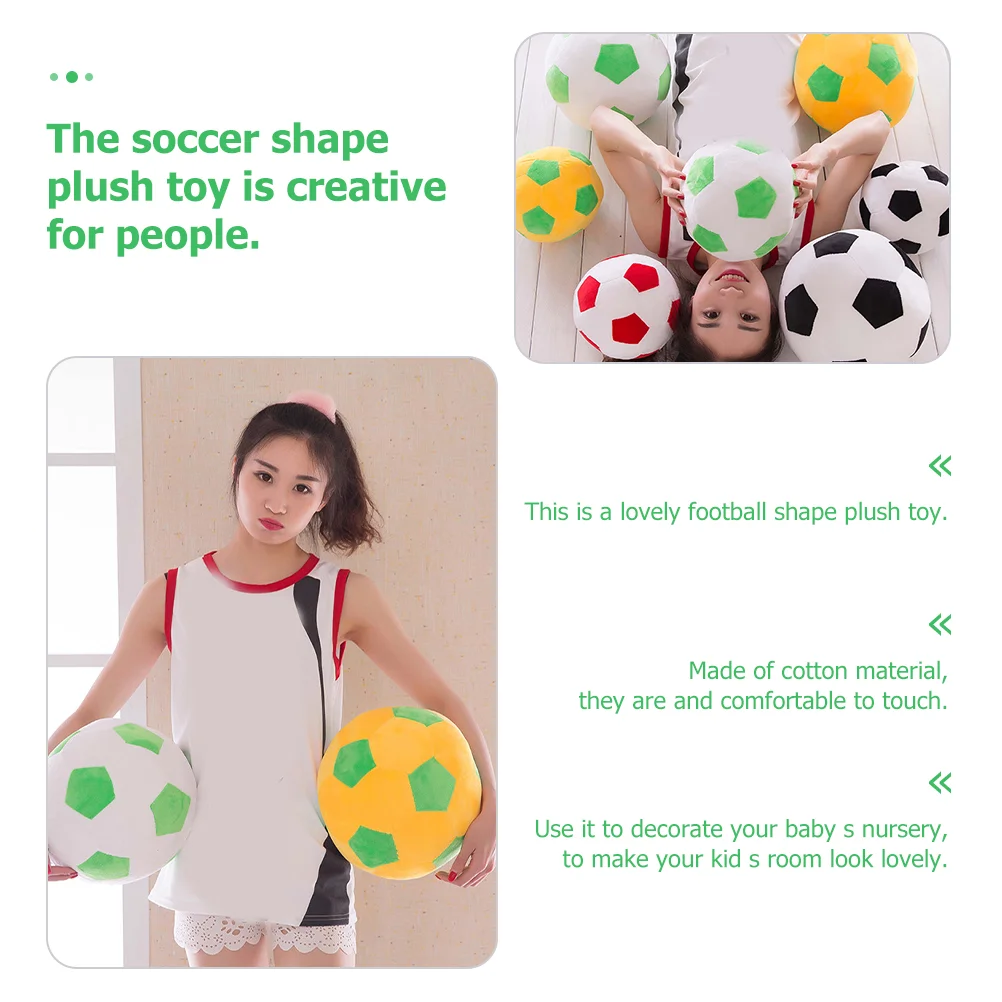 Oreiller de football pour enfants, jouet de football pour enfants, peluche courte de dessin animé, sports en peluche pour tout-petits