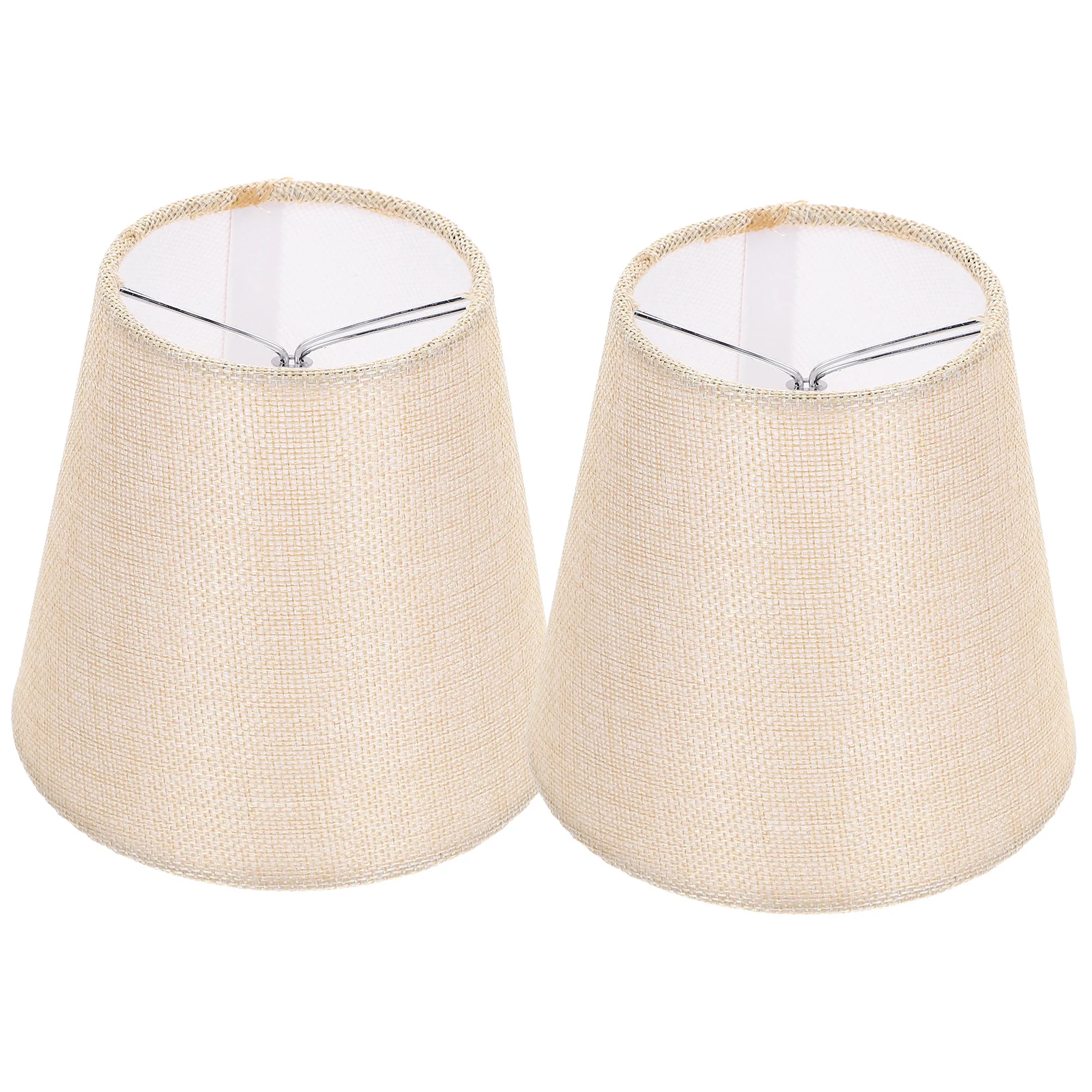 2pcs Cloth Clip-On Bulb Design For Chandelier Shades Table Floor Wall Pendant Lamps Dust Protection Light Cover Shade