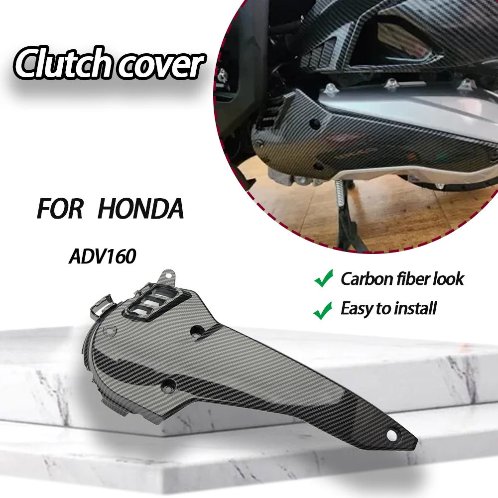 Cover Intake Mesin Kiri Sepeda Motor Honda ADV160 PCX160 2021-2025, Cover Intake Transmisi Serat Karbon, Cocok