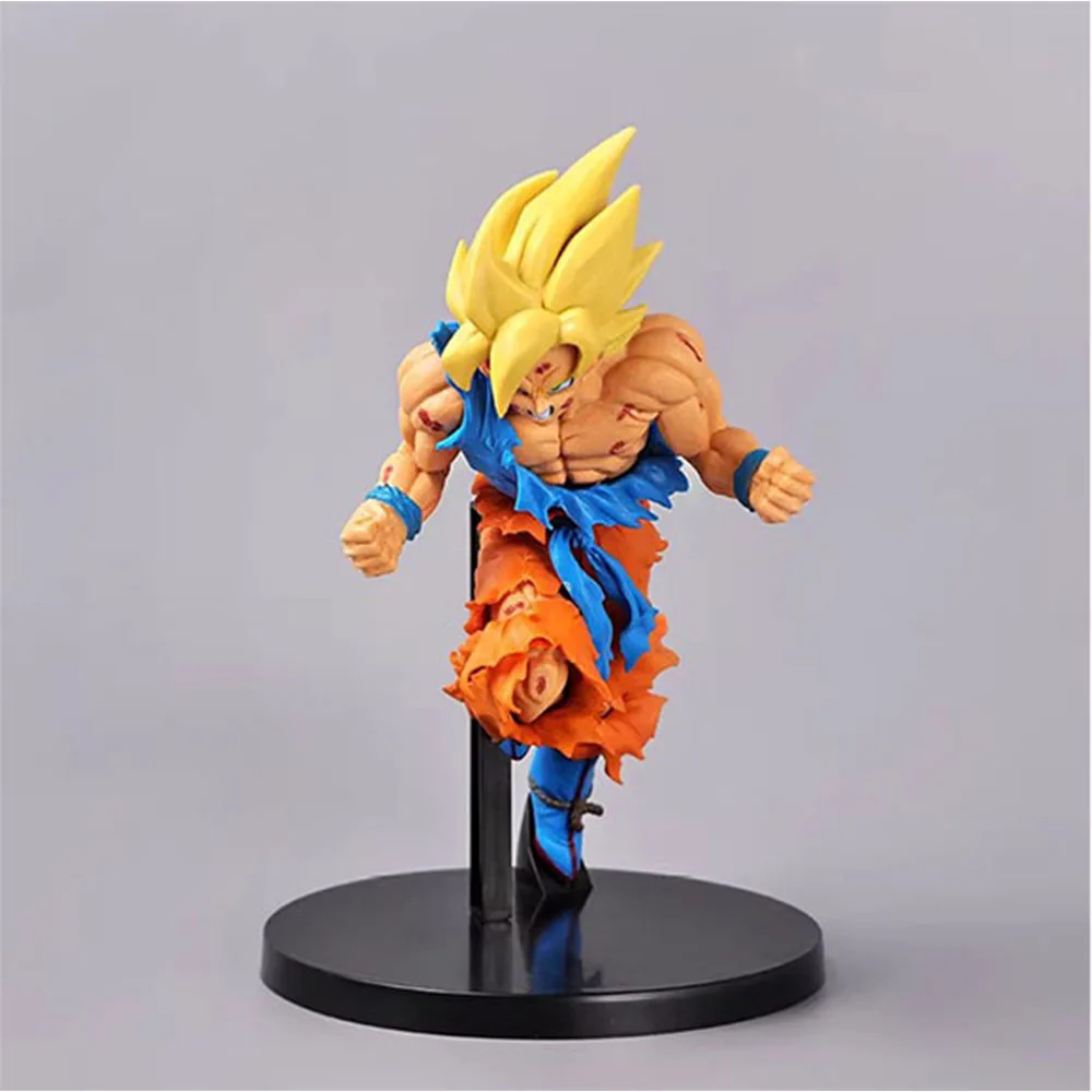 20CM Son Gokuu Figure Anime DRAGON BALL Cool Breaking Air Fighting Animation Model Toy Gift Collection Decoration Ornaments PVC