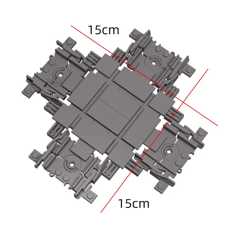 Compatible With LEGO Rail Car City Train MOC Building Blocks Railway Tracks Parts Cross Track Bidirectional Track Bricks Toys