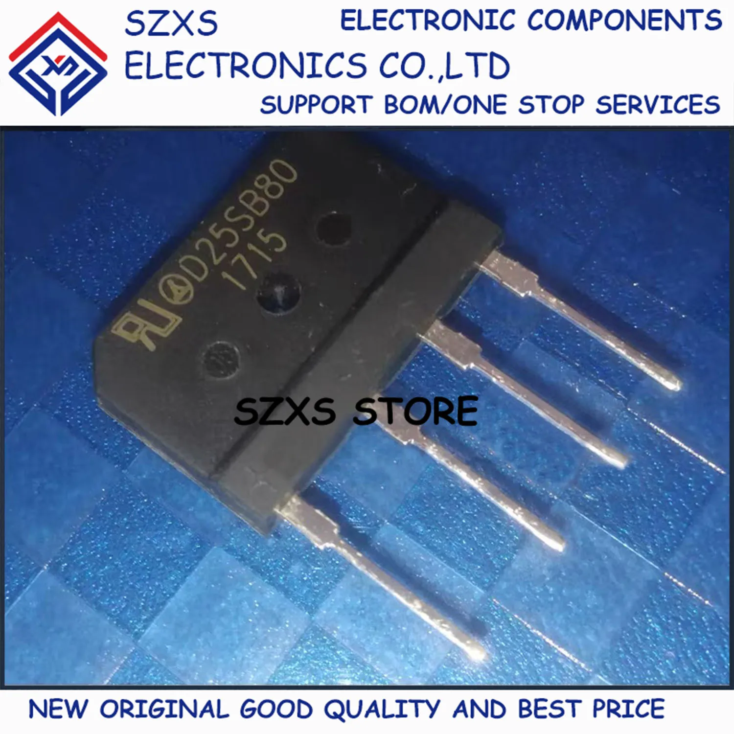 

New Original 10Pcs D25SB80 D25XB80 ZIP-4 800V 25A Induction Cooker Rectifier Bridge In Stock Electronic Component Good Quality