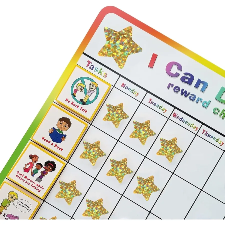 1 ih ملصقات نجمة ذهبية مع نمط ثلاثي الأبعاد لامع 500 قطعة ملصقات نجوم لفة ذاتية اللصق لـ Persol a