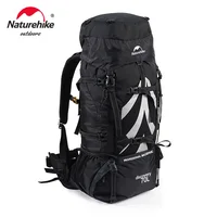 Naturehike-mochila profesional para acampar al aire libre, bolsa de hombro de gran capacidad para montañismo, Senderismo y viajes, 70L + 5l