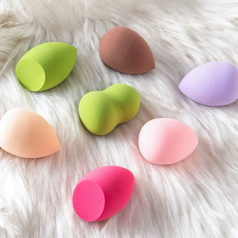 60 Stuks Mini Make-Up Gezicht Puff Droog Nat Gebruik Spons Cosmetisch Hulpmiddel Professionele Foundation Poeder Schoonheidssons Poeder Eieren