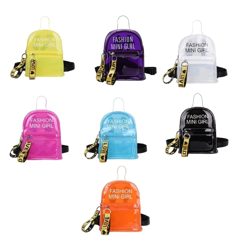 

Clear PVC Bag Crossbody Purse Small Backpacks Transparent Shoulder Handbag Travel Daypacks for Everyday Use Dropship