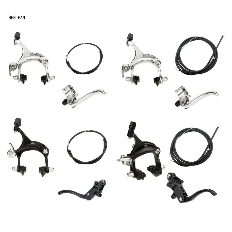 

Front/Rear Cycling Bicycles Front Rear Fix Brake Clamp Riding Part Brakes Set M89D