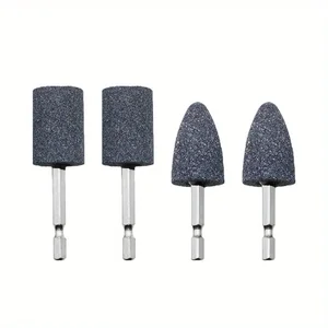 4Pcs Grinding Wheel Heads with Hexagonal Shank - Metal Polishing Stones Set for Polishing, Repairing, Sharpening