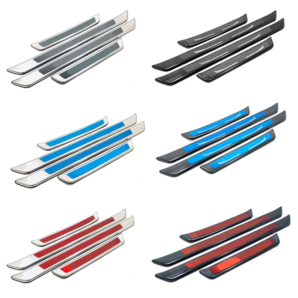 For Toyota Avalon XX50 2019 2020 2021 2022 2023 2024 Stick Stainless Pedal Door Sill Scuff Plate Cover Outside Threshold 4PCs view 4