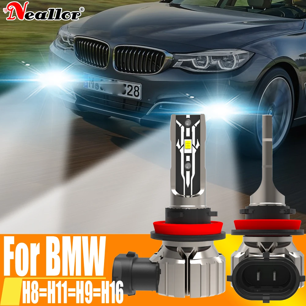 

2 шт., Автомобильные светодиодные лампы H11 H8 12 В 55 Вт для BMW F31 E83 F30 E84
