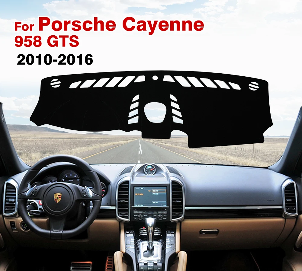 Für Porsche Cayenne 958 2010 2011 2012 2013 2014 2015 2016 gts Armaturen brett Matte Anti-UV-Teppiche Autozubehör Auto Armaturen brett Abdeckung