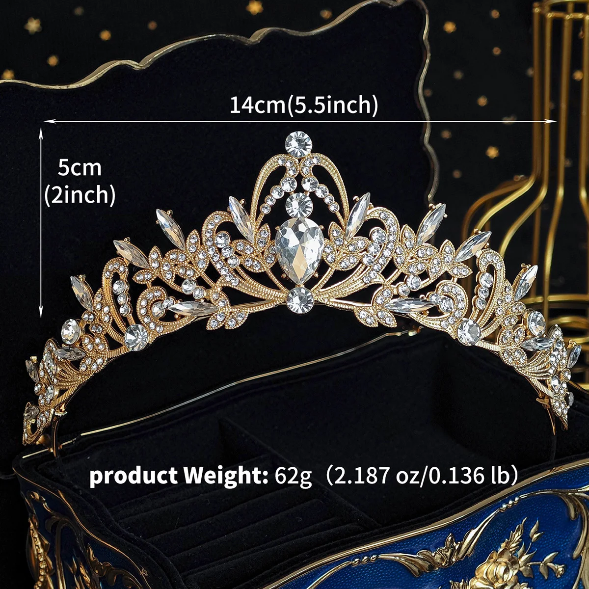 Miallo سبائك ذهبية حجر الراين الأميرة تاج موضة الباروك كريستال عقال إكسسوارات الشعر مجوهرات خوذة الحفلات