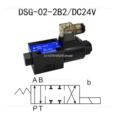 Oil Research Hydraulic Electromagnetic Bidirectional Reversing Valve Single-Head Valve DSG-02-3C2-LW 3c6ac220v Dc24v