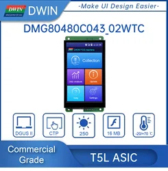 Dwin T5L HMI akıllı ekran, 4.3 