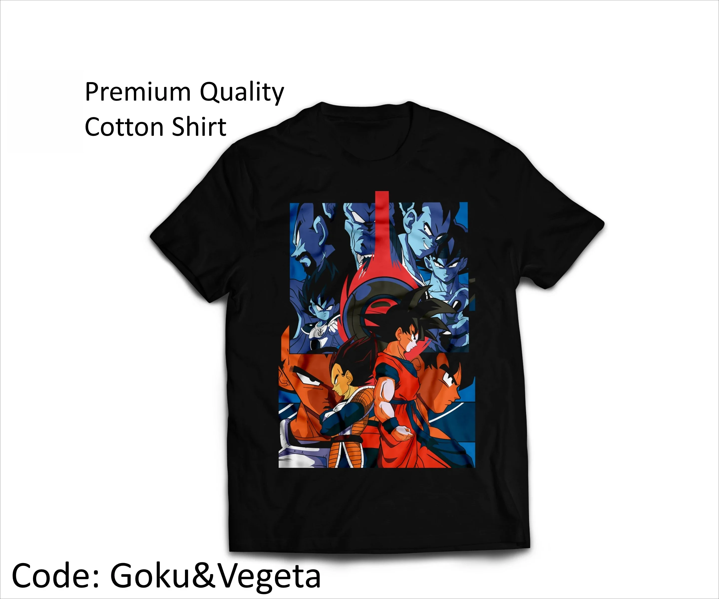 

Dragon Ball Z Goku Vs Vegeta Men's T-Shirt 2026 Summer New Cotton Battle Graphic Oversized Breathable Casual Short Sleeve Tee