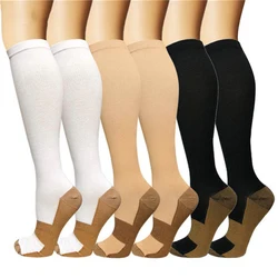 Calze a compressione adatte per calcio, corsa, calzini sportivi, infermieri, vene varicose, edema, circolazione sanguigna, 20-30 mmgh, uomo e donna