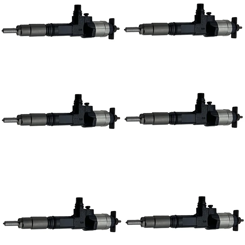 

6PCS Diesel Fuel Injectors 095000-6321 For John Deere 4045T 6068T S350 Engine 120D 130G 160DLC 160GLC 180GLC2 210G Excavator