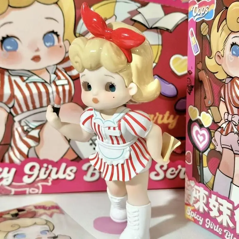 Neue Ramy Spicy Girls Block Serie Blind Box Kawaii Cartoon Mode Mädchen Desktop Dekoration Mystery Box Sammlung Modell Spielzeug Geschenk