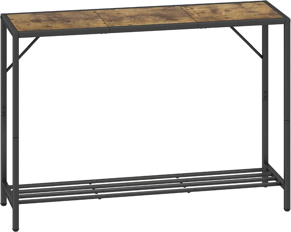 

LAATOOREE Console Table, 41.7" Industrial Entryway Table with Shelf, Narrow Sofa Table for Hallway, Entrance Hall, Foyer