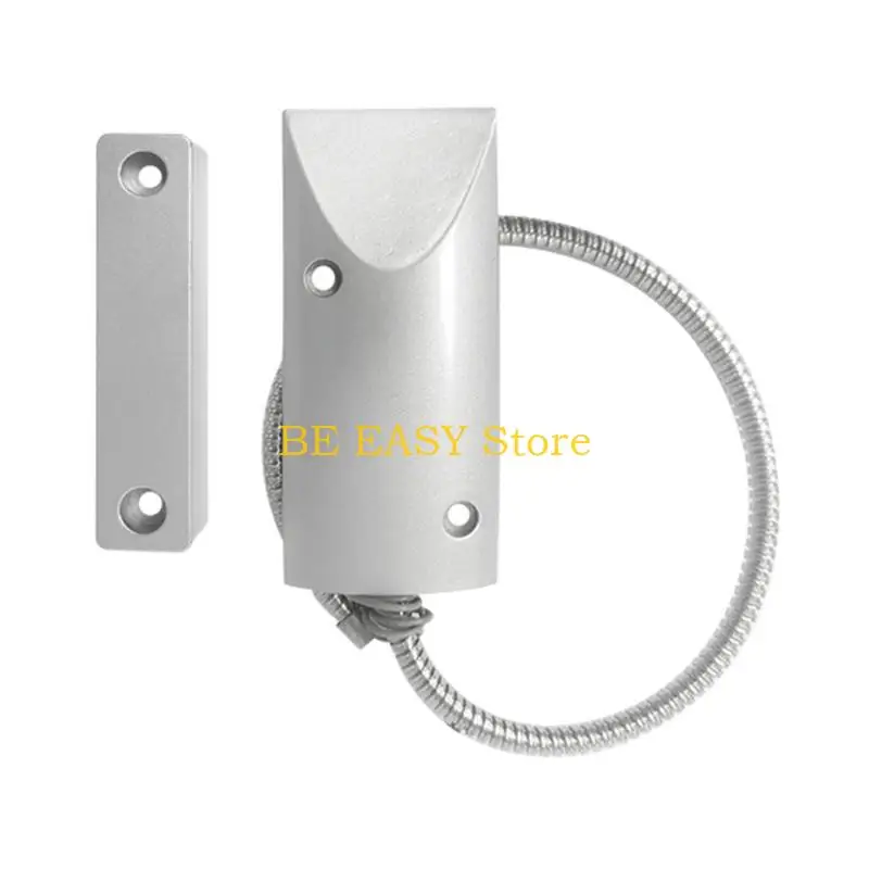 E28F 1 مجموعة جهاز استشعار الباب المغناطيسي إنذار نافذة الباب عالية الأمان إنذار البلاستيك مناسبة للاستخدام السكني والتجاري #4