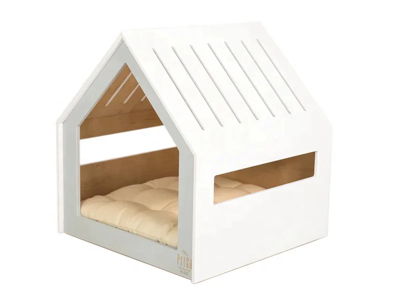 New Design Bicolor Pet House Modern Pet Bed Furniture Indoor Dog House Dog Kennel Dog Crate