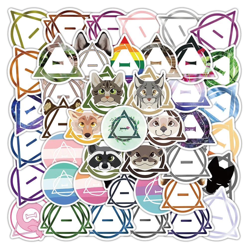 10/30/50pcs coole personal isierte Cartoon Therian Aufkleber Graffiti DIY Laptop Telefon Gitarre Notebook Vinyl wasserdichte Aufkleber Aufkleber