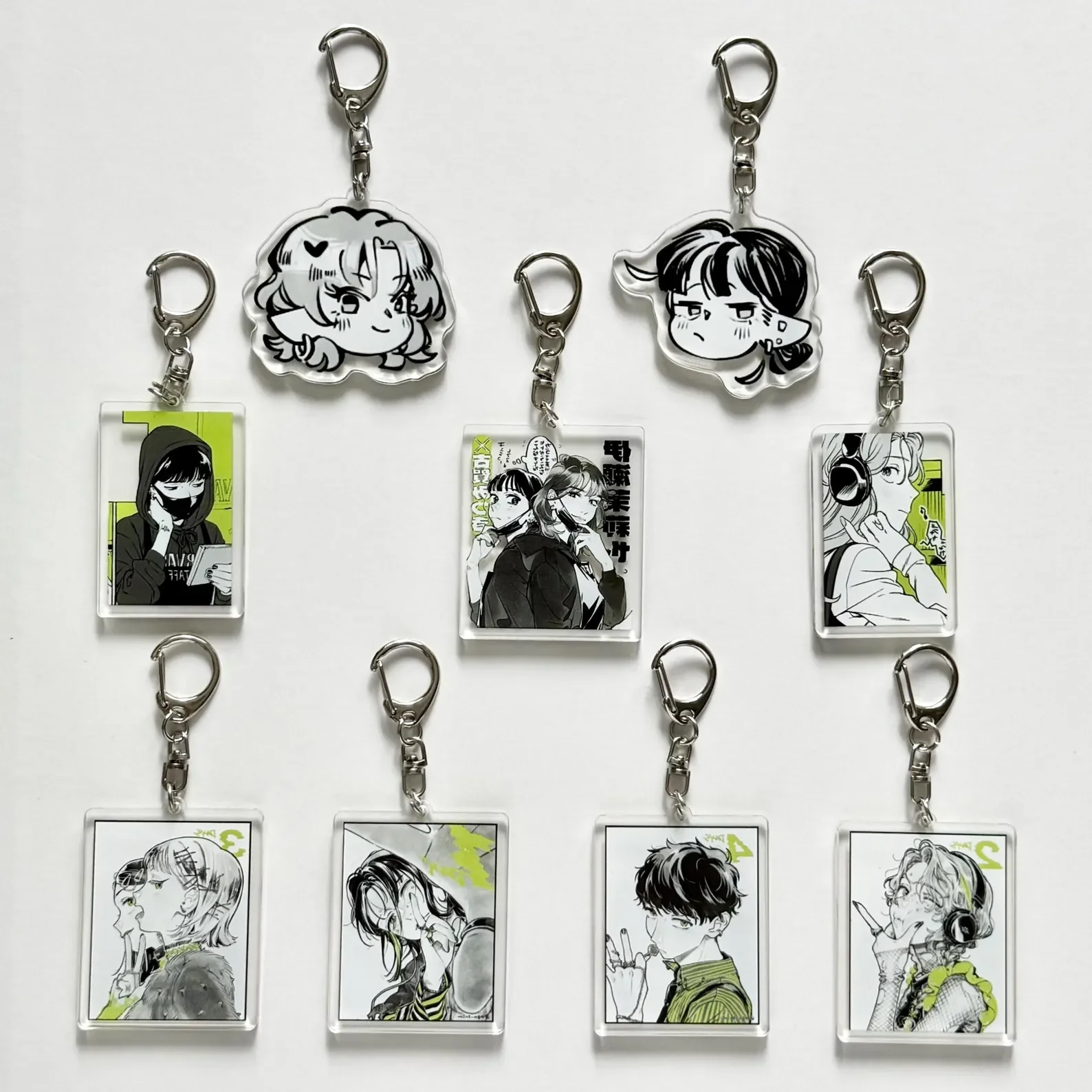 

6cm Acrylic Standing Plates for She Wasn't a Guy Aya Oosawa Cartoons Backpack Decoration Pendant Cute Anime Merchandise Fan Gift