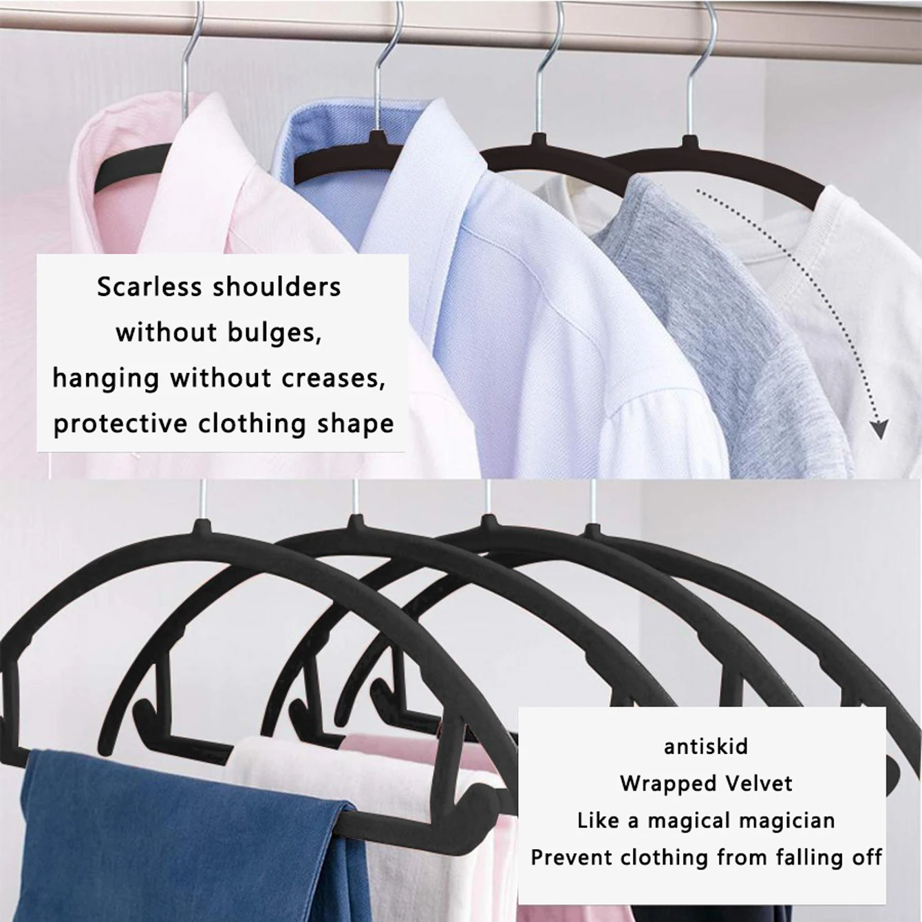 Home-Use Velvet Hangers, 10/20pcs