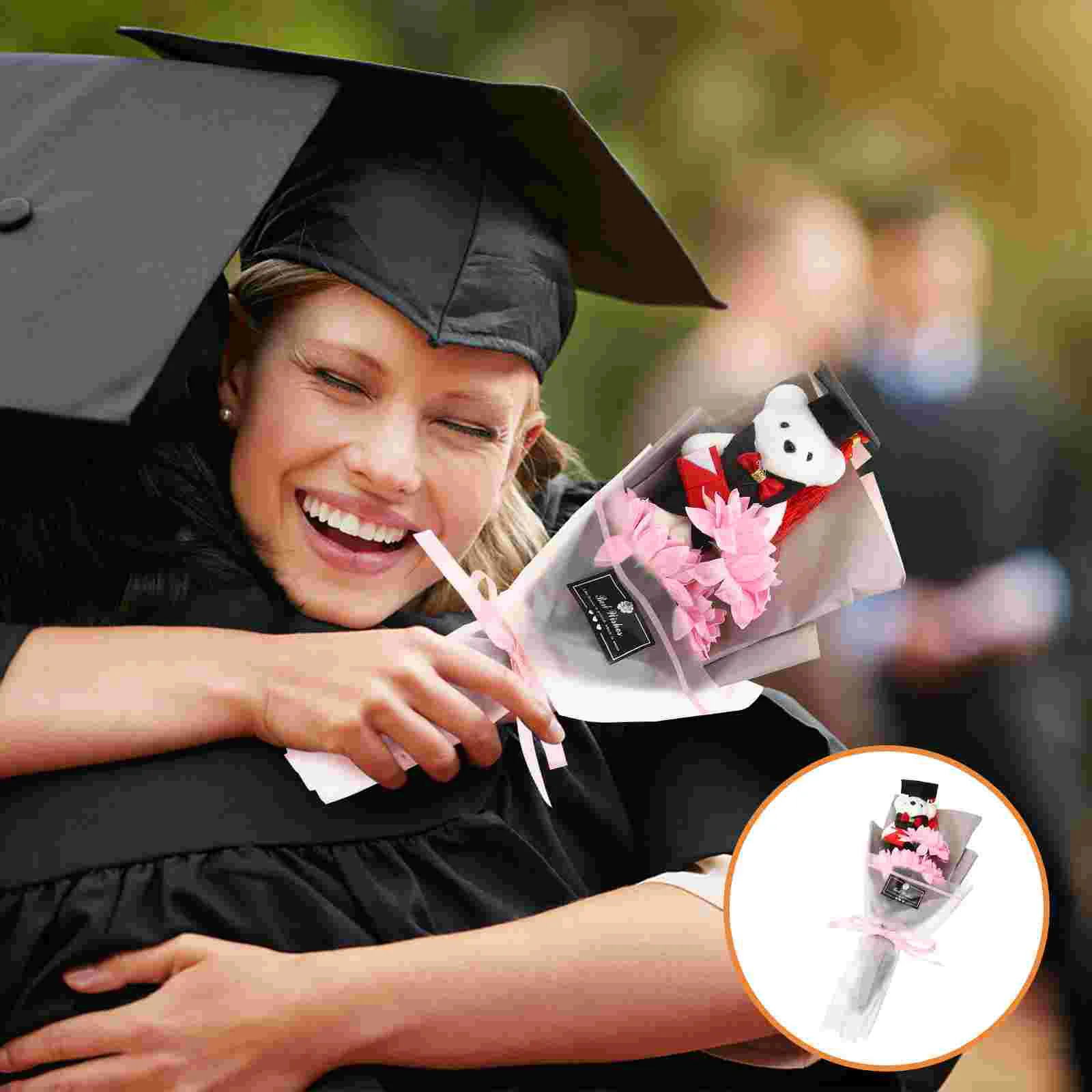 

Decoration Bear Bouquet Creative Gifts Wedding Graduation Graduates Accessories Banquet