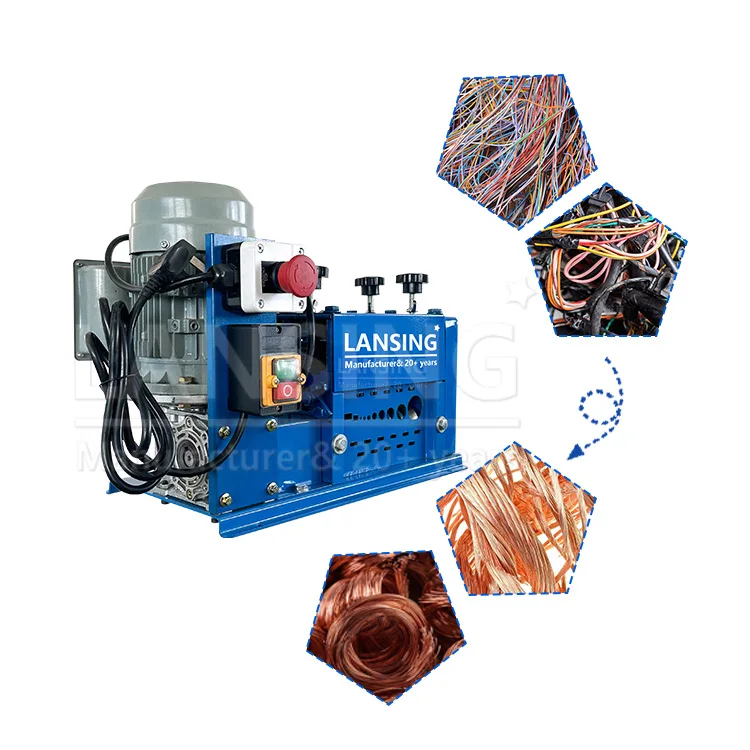 

Scrap copper recycling cable stripping machine 1-30mm electric automatic wire cutting stripping machine