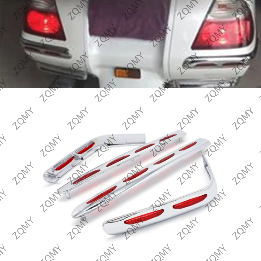 Gold Wing Chrome Decoration Trim Motorcycle Fairing Trunk And Saddlebag Moldings for Honda Goldwing GL1800 2001 2002 2003-2011