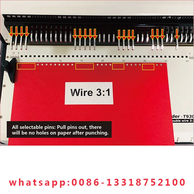 Raccoglitore manuale per filo da ufficio a doppio anello T930 Raccoglitore a doppio filo