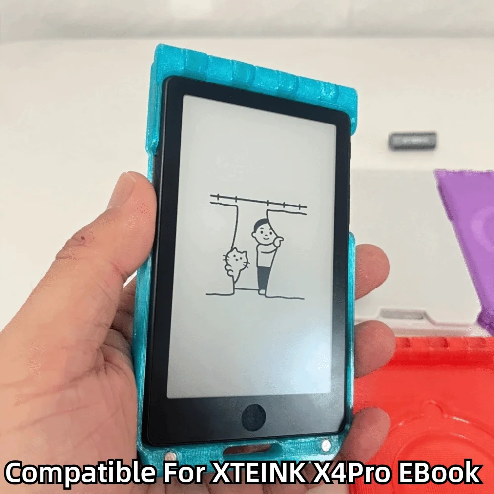 Badge-style E-Reader Case Flip-top Auto-aligning Magnetic Full Coverage Case Full Coverage Anti-Scratch for XTEINK X4Pro