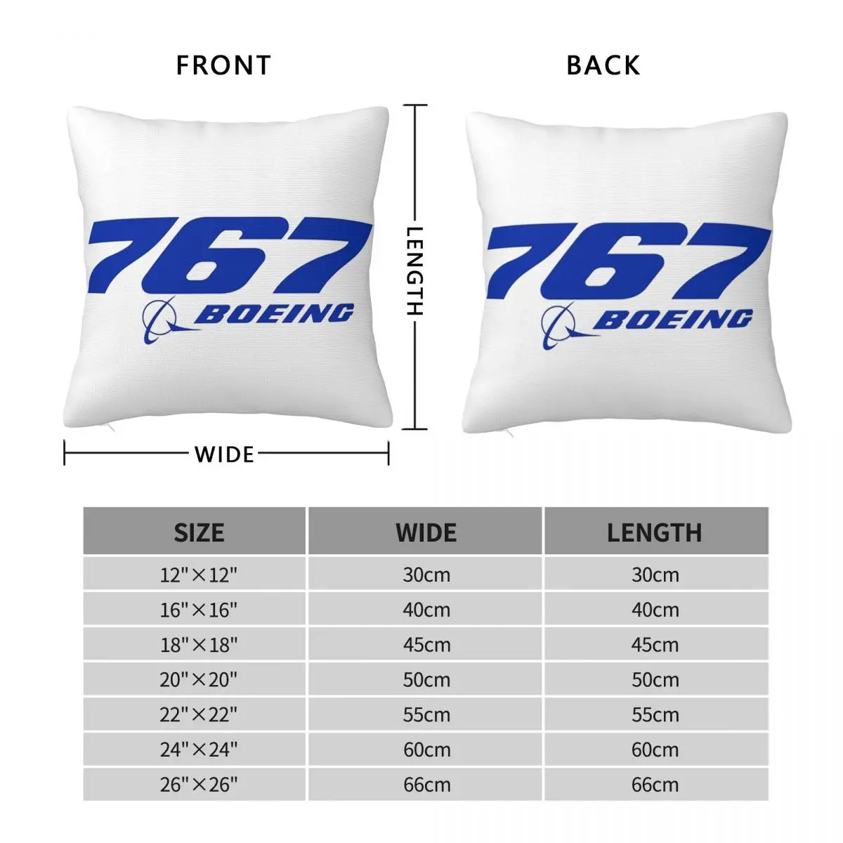 Boeing 767 Logo Essential Pillowcase Pillows Cover Cushion Comfort Throw Pillow Sofa Decorative Cushions Used for Home Bedroom