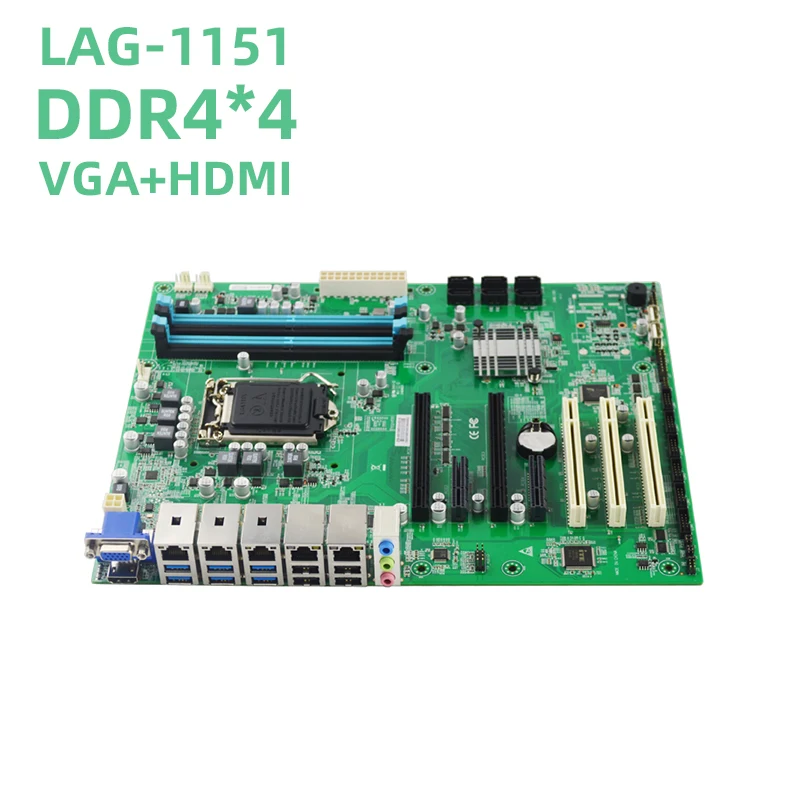 Eip ATX Moederbord EAMB-1585 CPU LGA 1151/Optioneel 2 LAN of 5 LAN/DDR4 Ondersteuning 64 GB Geheugen Computer Server Moederbord