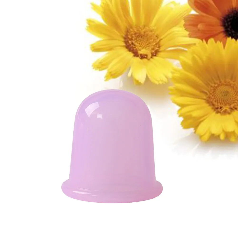 

Набор для вакуумного массажа из 2 силиконовых банок для домашней терапии, улучшающий лимфодренаж и восстановление мышц, фиолетовый