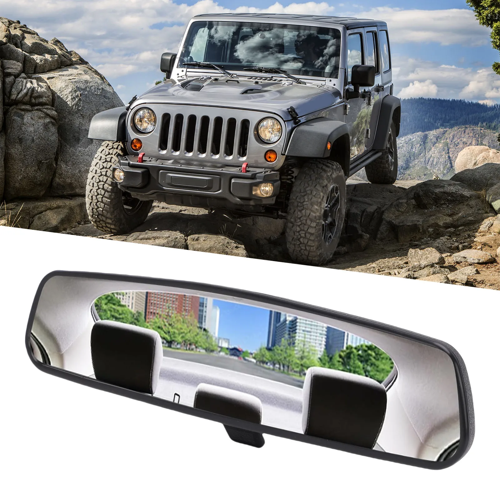 

Внутреннее зеркало заднего вида автомобиля 8993 023K Замена зеркала заднего вида для CJ YJ JK JL Замена зеркала заднего вида