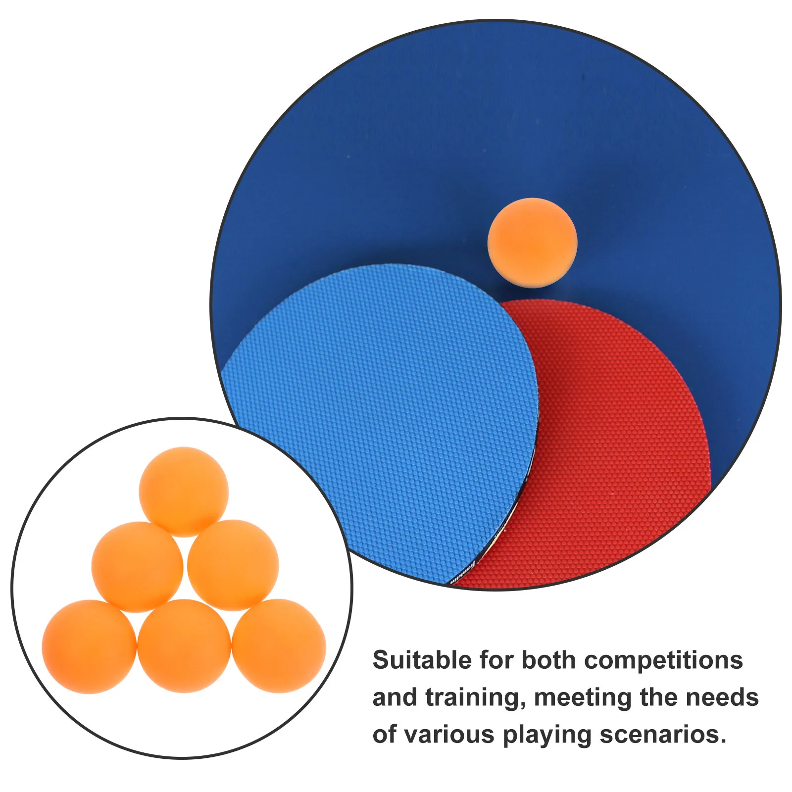 100 قطعة كرات بينغبونغ كرة تدريب ملونة لآلة تقديم تنس الطاولة ممارسة مباراة كرة بلاستيكية صغيرة قابلة لإعادة الاستخدام #3