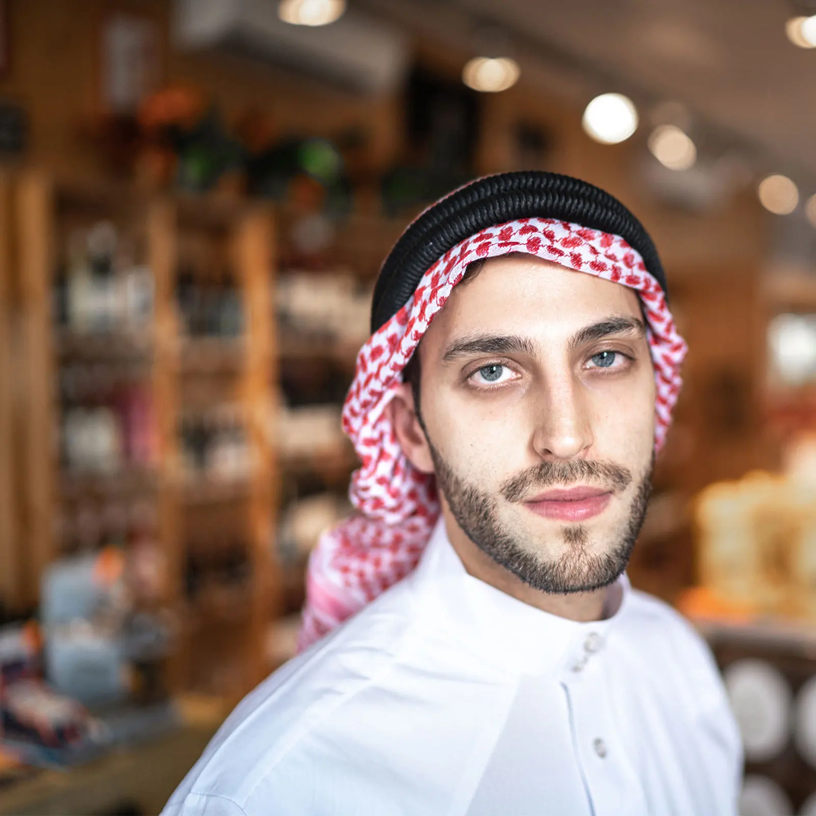 

Arab Turban Shemagh Headscarf Hairb Lightweight Adjustable Muslim Hijab Headb For Men Arab Keffiyeh Muslim Headwear Black