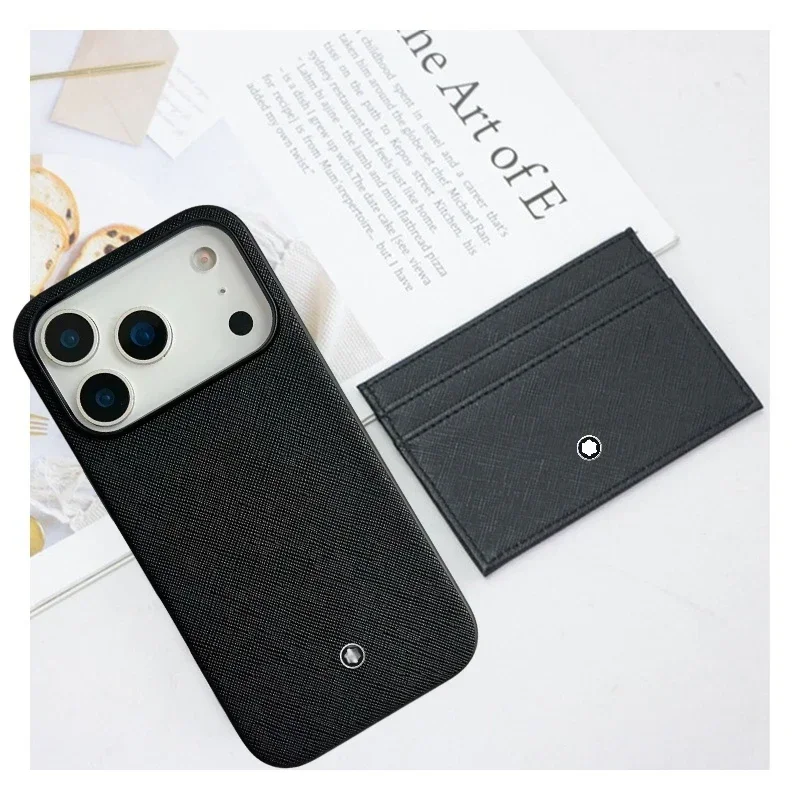 미니멀리스트 비즈니스 슬림 가죽 케이스 아이폰 17 프로 맥스 16 15 14 13 12용 은행 신용카드 홀더 지갑 카드 파우치 케이스 가방