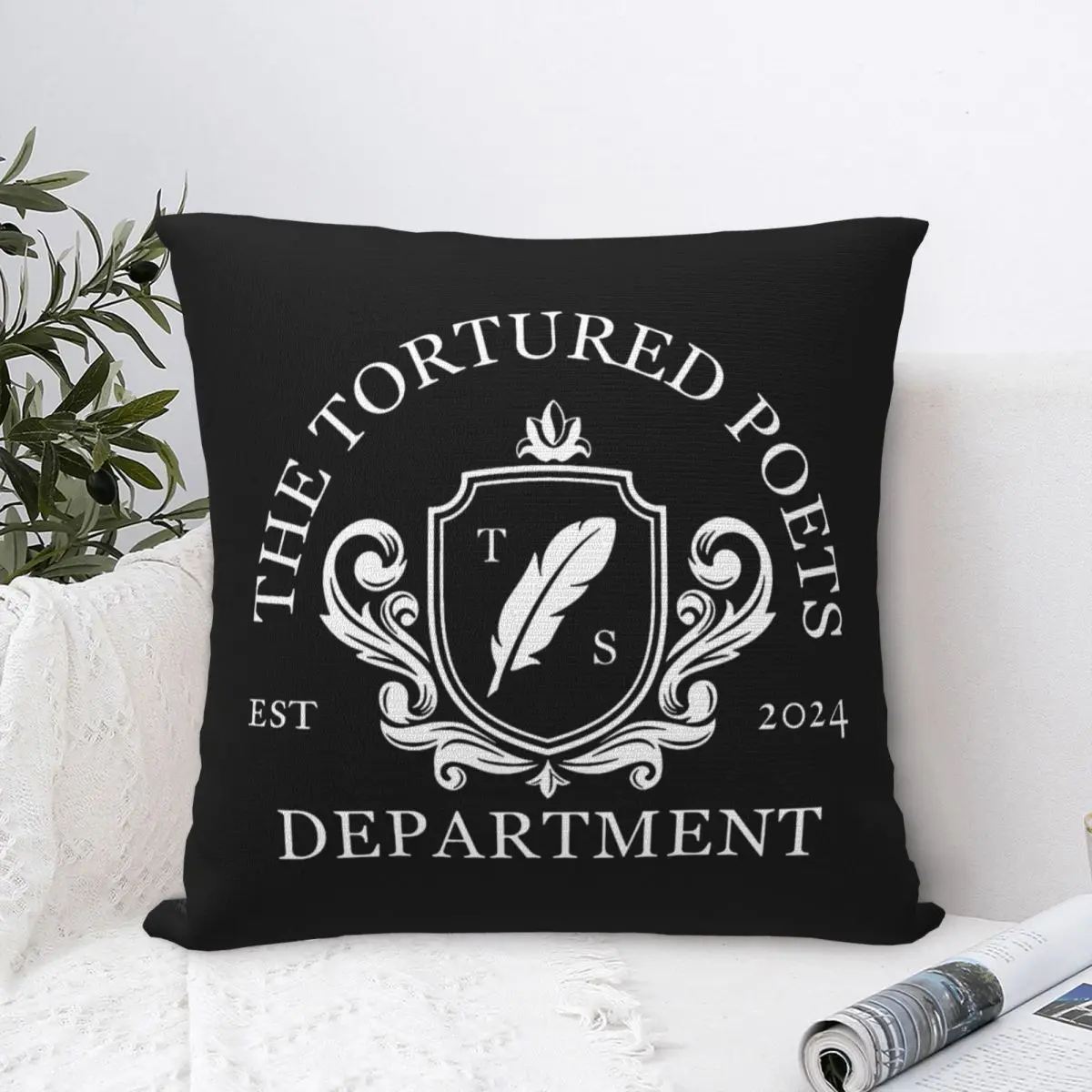 The Tortured Poets Department TTPD Pillow Case Cushion Covers Awesome Zipper Decor Pillowcase for Home 45x45cm